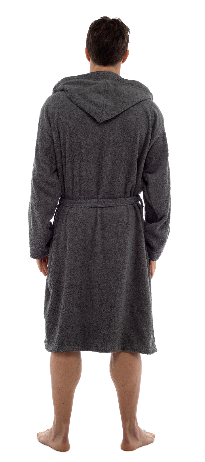 Mens Pure 100 Cotton Luxury Hooded Terry Towelling Bath Robes Dressing